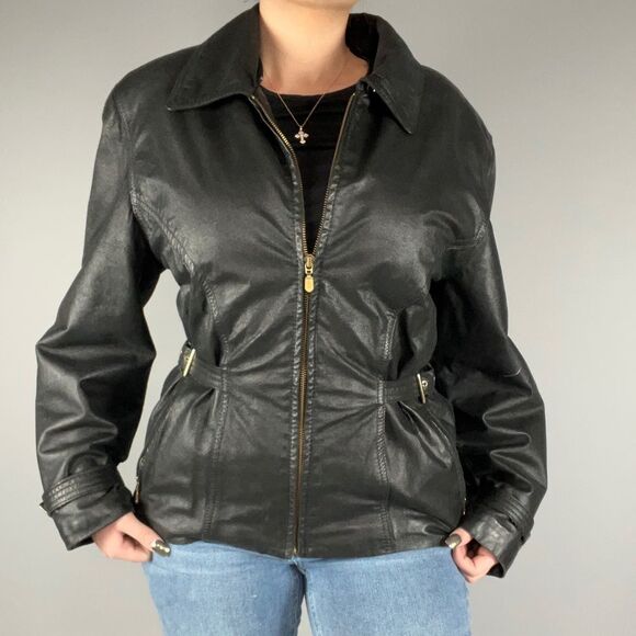 Danier Genuine Leather Waist-Cinch Coat - Picture 4 of 16